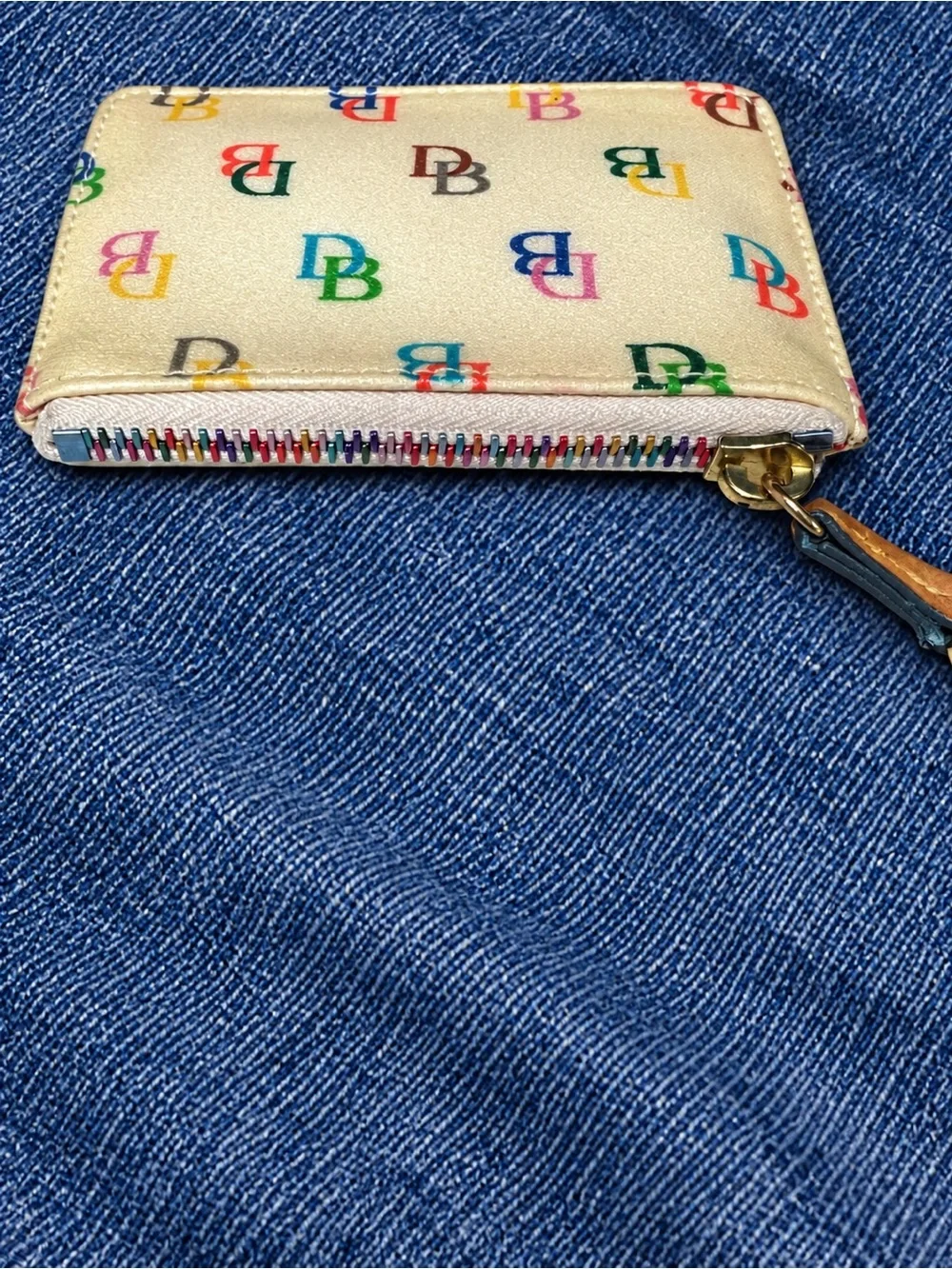 Vintage Dooney & Bourke Rainbow Coin/Key Purse